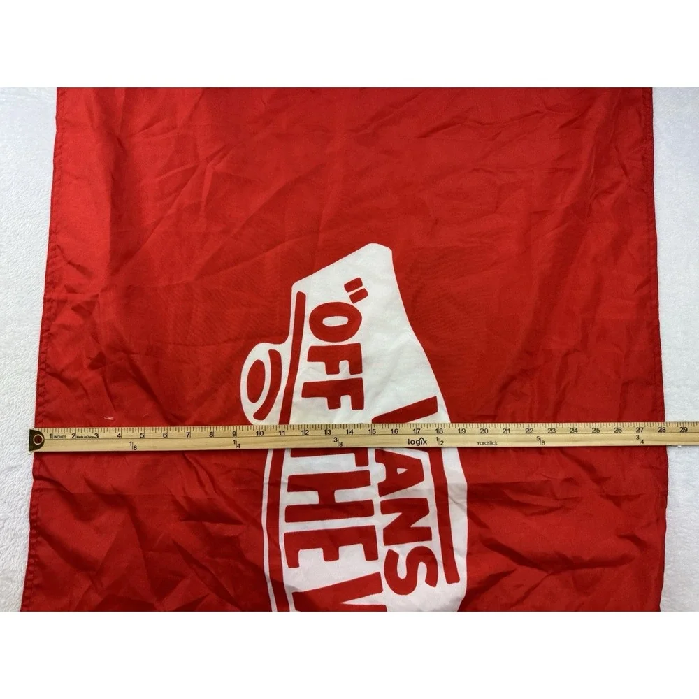 2022 Vans Family Exclusive Flag 48x30 Red & White Off The Wall Logo